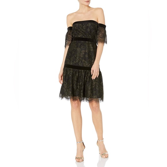 Nanette Lepore Dresses & Skirts - Nanette Lepore Very Black Gold Dress